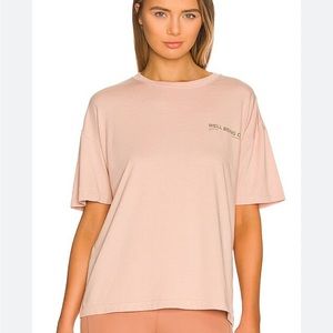 WellBeing + BeingWell Wilder Oversized Tee Camel Brown XS